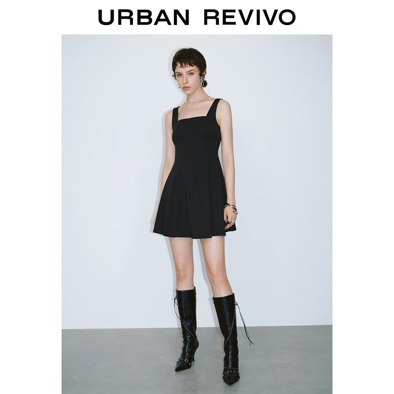 

UR Women s Classic Black Square Neck Mini Dress M