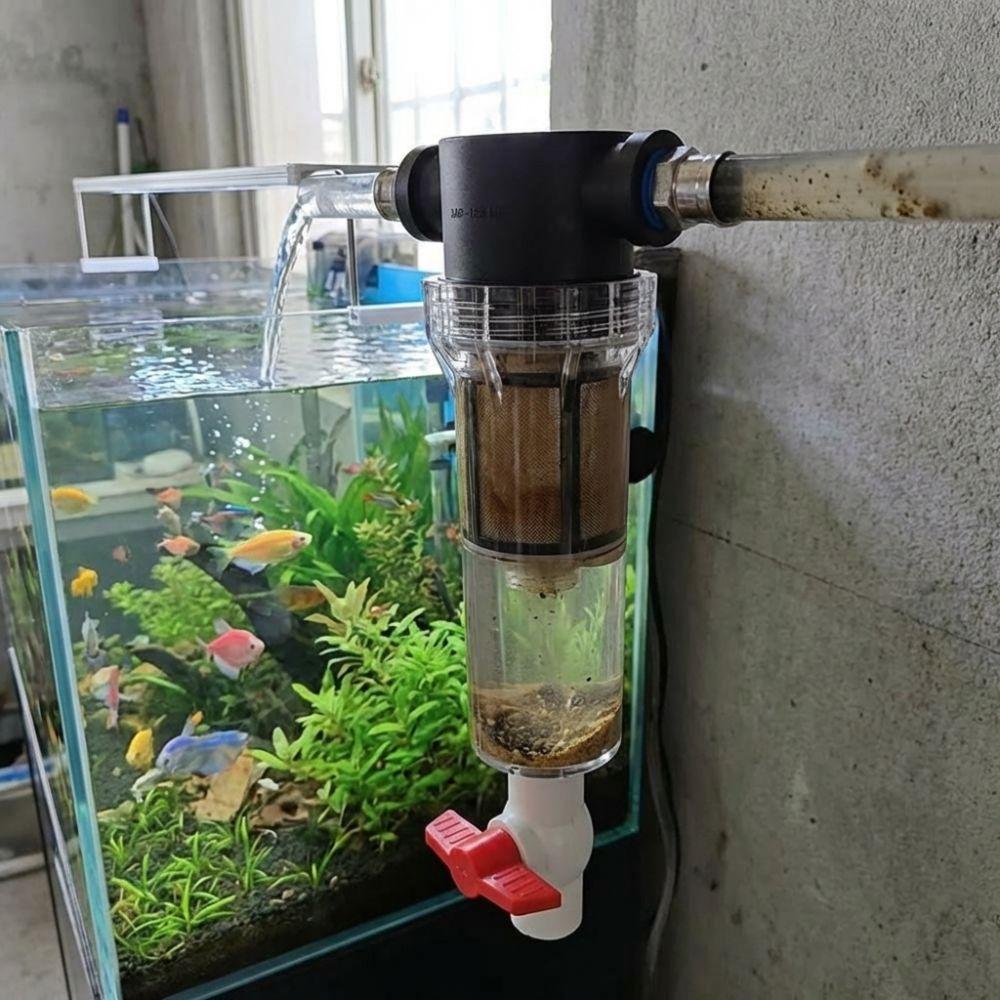 1/2 3/4 Female Thread Fish Waste Collector Precision Filtration Water Filter Valve  Garden Pool