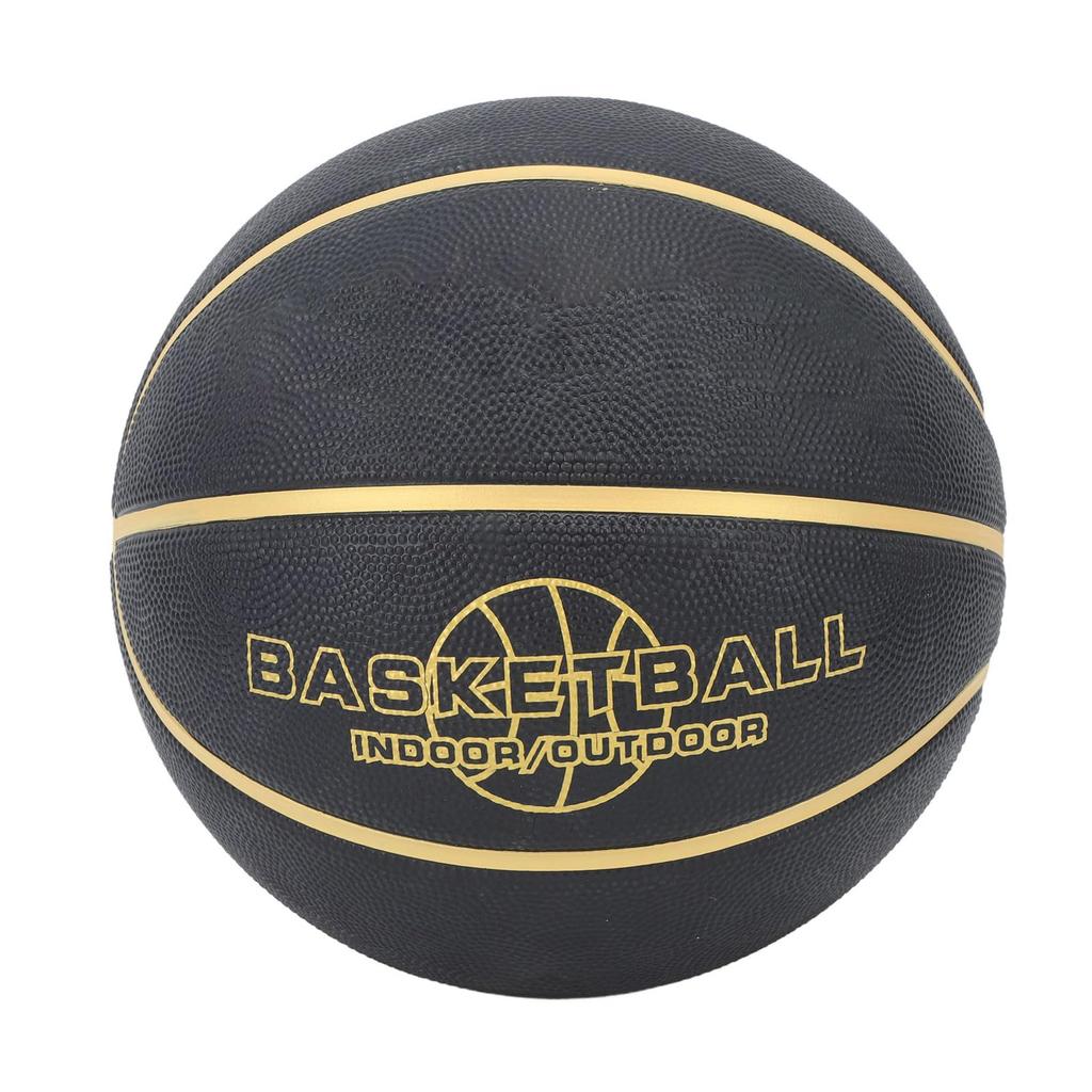 Ongwan Basketball, Large Grain, Sweat-Resistant Rubber, Black, Abrasion-Resistant, Teenage Training Basketball (Size 5 (22.6cm/8.9in))