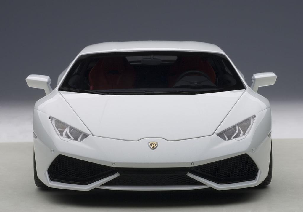 AUTOart Scale Lamborghini Huracan Metallic White Finished Product 1/18 LP610-4