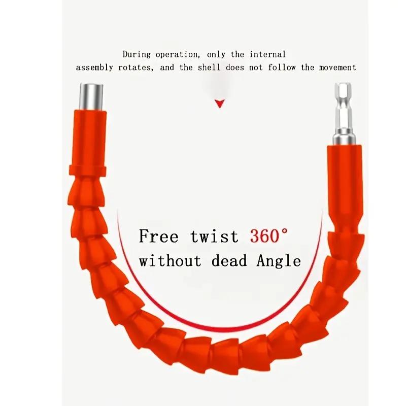 1Pc Electric Drill Screwdriver Bit Multifunctional Universal Snake flexible Hose Cardan Shaft Connection Soft Extension Rod Link