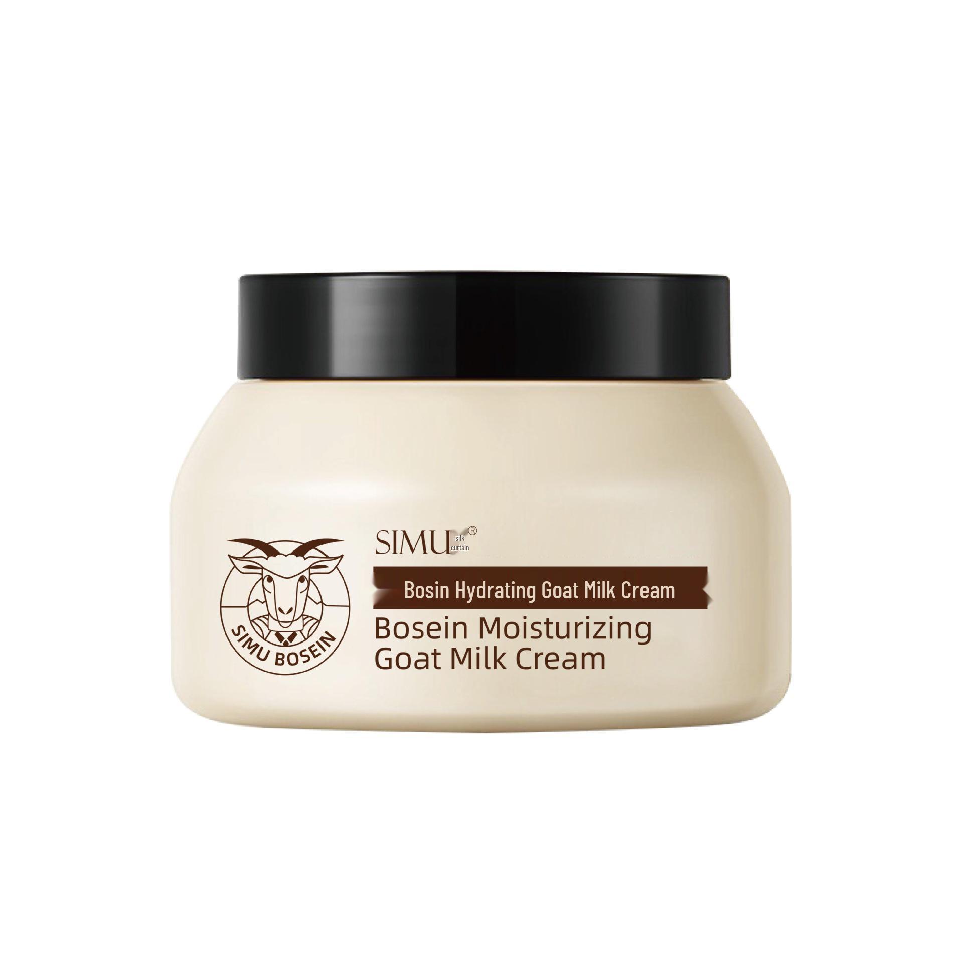 SIMU Hydrating Goat Milk Face Cream 250g - Moisturizing and Nourishing Silk Screen Bogein Formula Silk Screen Bogein Hydrating Goat Milk Cream