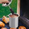 Rust-proof Basting Pot Set Stainless Steel Barbecue Oil Can Grilling Basting Pot  Jam
