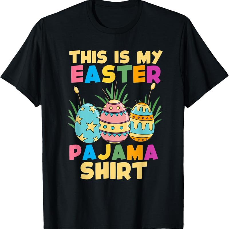 

This Is My Easter Pajama T Shirt Funny Sleepover Fun - Men s Summer Cotton Graphic Tee S разноцветный