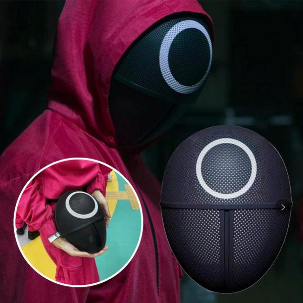 Maska Squid Game Cosplay Maska stejného stylu Závoj Cosplay Představení Korejská TV