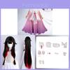 Genshin Impact Cosplay Costume For Girls With Accessories And Wig For Anime Role Play