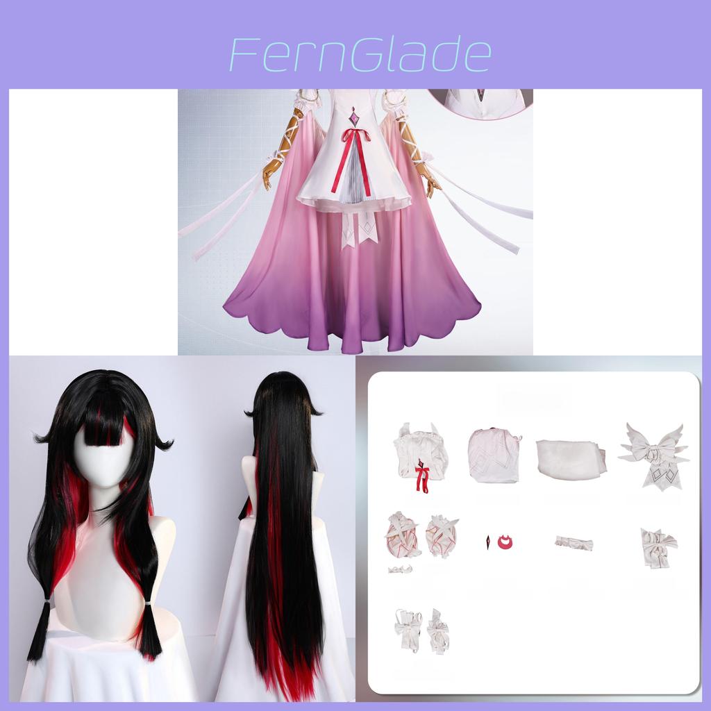 Genshin Impact Cosplay Costume For Girls With Accessories And Wig For Anime Role Play