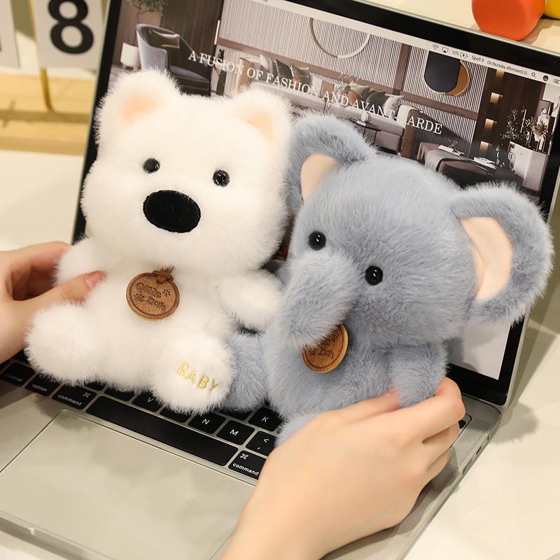 Xiang Dundun Happy Land Raccoon Plush Doll - Cute Trendy Desktop Companion