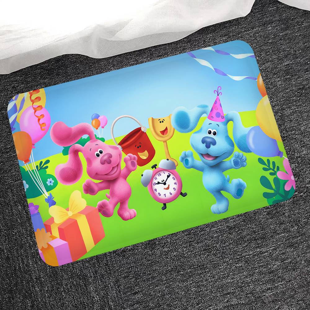 Blue Clues Room Mats Cheaper Anti-slip Modern Living Room Balcony Printed Welcome Rug