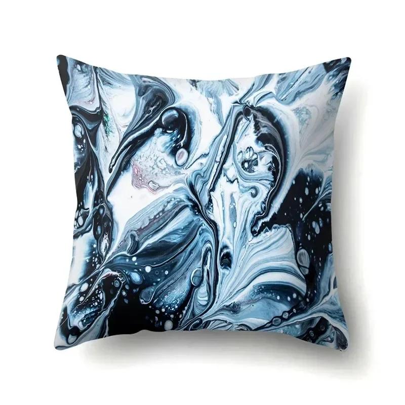 Nordic Fashion Abstract Marble Stripe Print Pillowcase Home Decoration Living Room Sofa Cushion Cover Bedroom Room Decoration