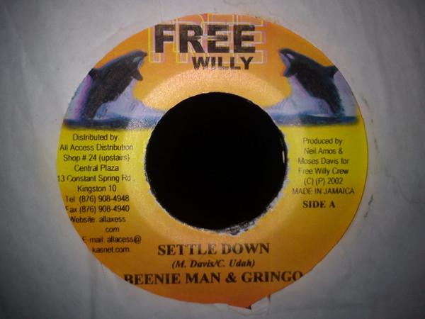 

7-дюймовая пластинка BEENIE MAN & GRINGO - Settle Down NONE Free Willy 2002 Ямайка Регги, Ска и Даб Б/У