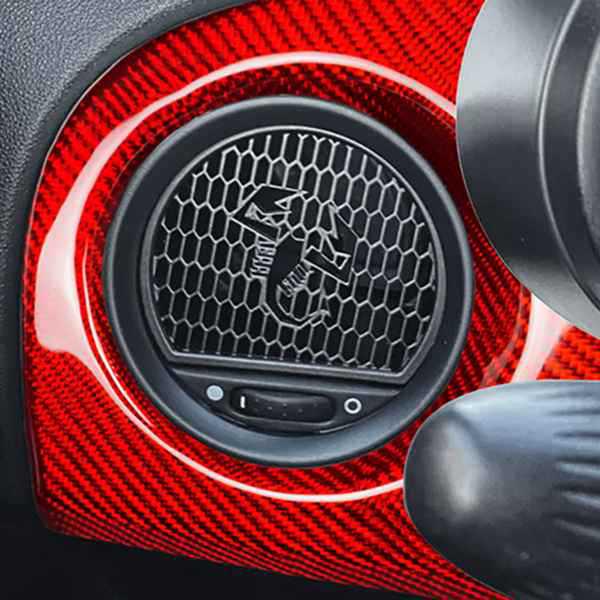 Carbon Fiber Air Vent Trim for Fiat Abarth 500/595/695 (2012-2015)