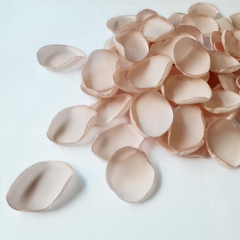 300-Pack Burnt Edge Silk Rose Petals for Wedding Decoration, Multi-Color Options