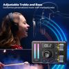 MT02 Bluetooth 5.3 Transmițător FM Wireless Îmbunătățire Sunet pentru Apelare Hands-free Reducere Zgomot DSP Încărcător Auto Adaptor PD Tip-C