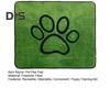 Washable Dog Pee Pad Dog Paw Print Reusable Puppy Pad with Non-Slip Backing Absorbent Leakproof Potty Training Pads for Home Travel
