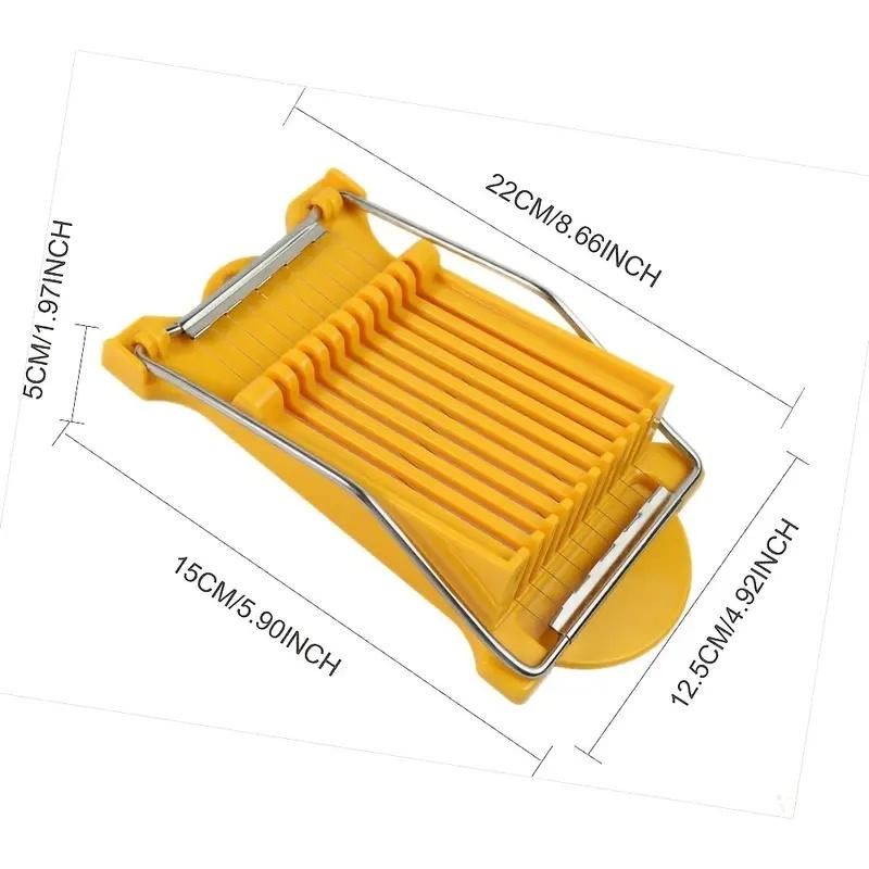 

Обед Мясорезка Нержавеющая сталь Провода Резак Пищевой Резак Сыр Яйцо Овощи Фрукты Мягкая Пища Суши Слайсер Кухонный Гаджет жёлтый
