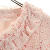 Unused Rene Made In Japan Five-quarter Sleeve Tweed Jacket 34 Pink Women Used