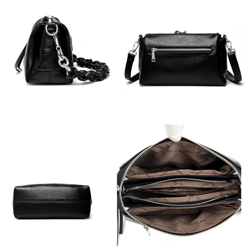 Luxury Brand Women Shoulder Bag Fashion Shoulder Straps Messenger Bag Solid Color PU Leather Handbag Ladies Travel Shopper Totes