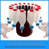 Dual-Lid Animal Nipple Feeding Bottle for Goat, Piglet, Lamb.