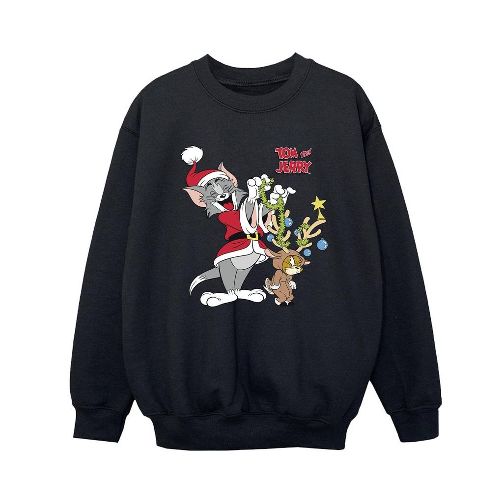 Tom & Jerry Boys Christmas Ren Sweatshirt