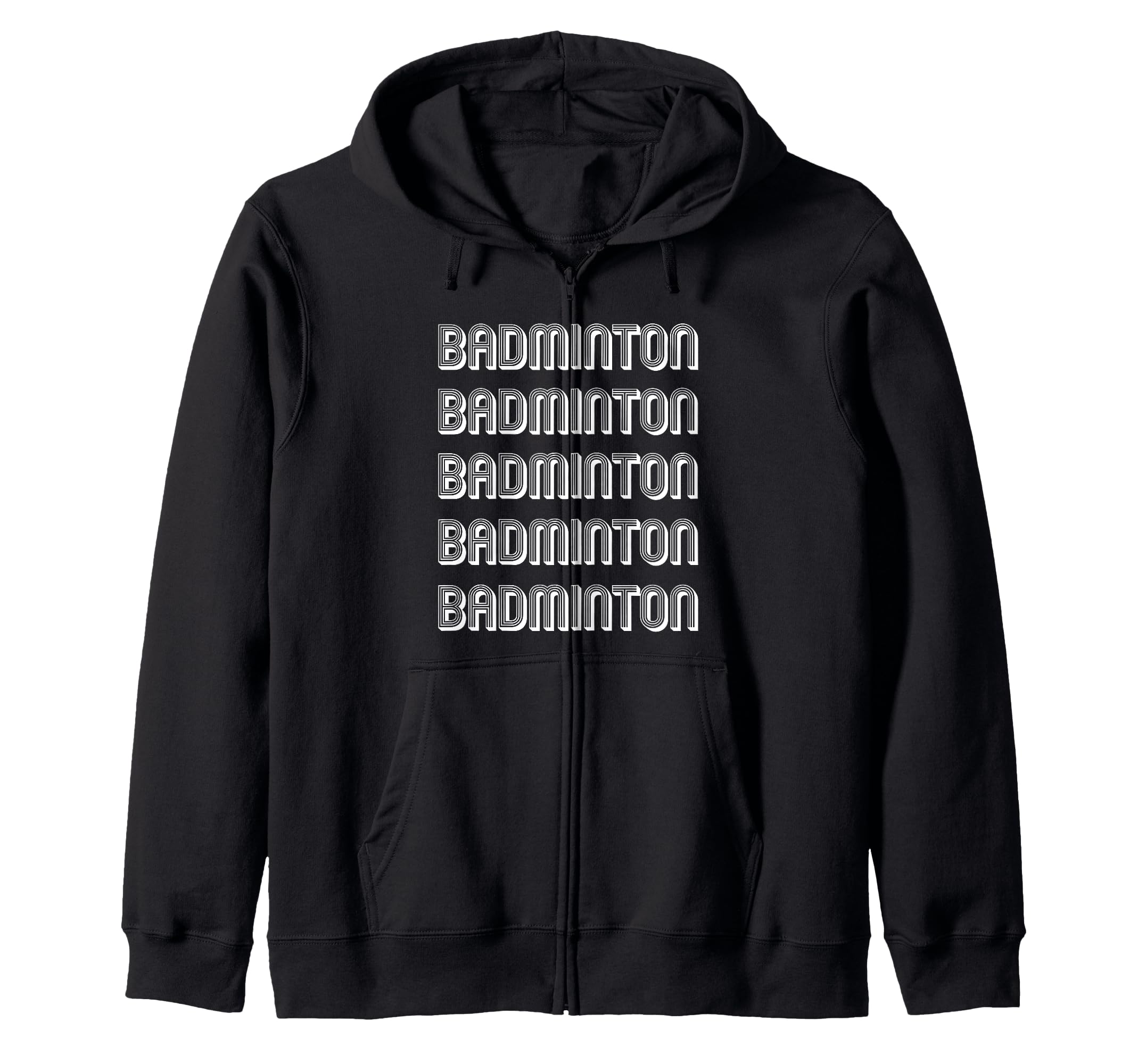 

Badminton lover zip hoodie