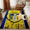 Leeds Crest Design Printed Office Carpet Chair Cushion  Entryway Rug, Rugs for Living Room, Bedroom Christmas gifts