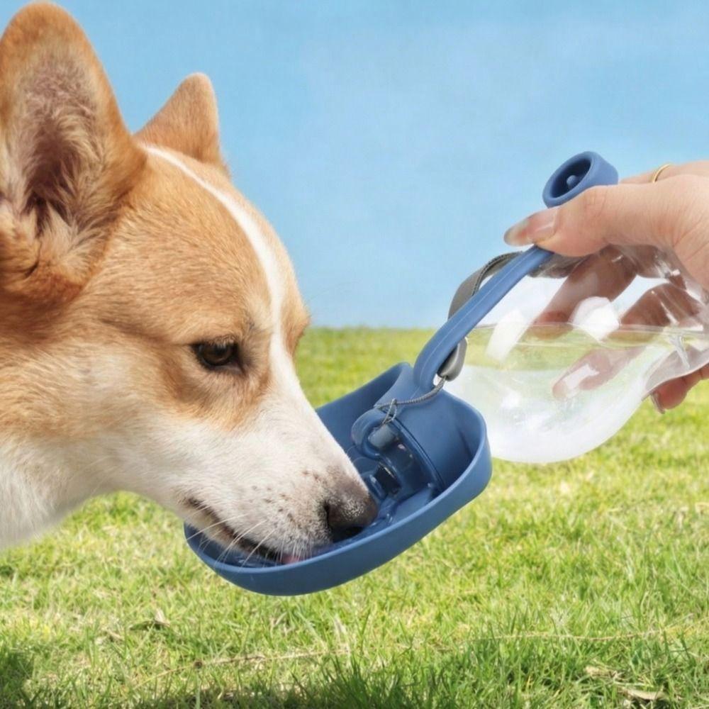 Lekdichte Opvouwbare Hond Waterfles Afneembare Huisdier Drinkbak Huisdier Voedseldispenser Kamperen