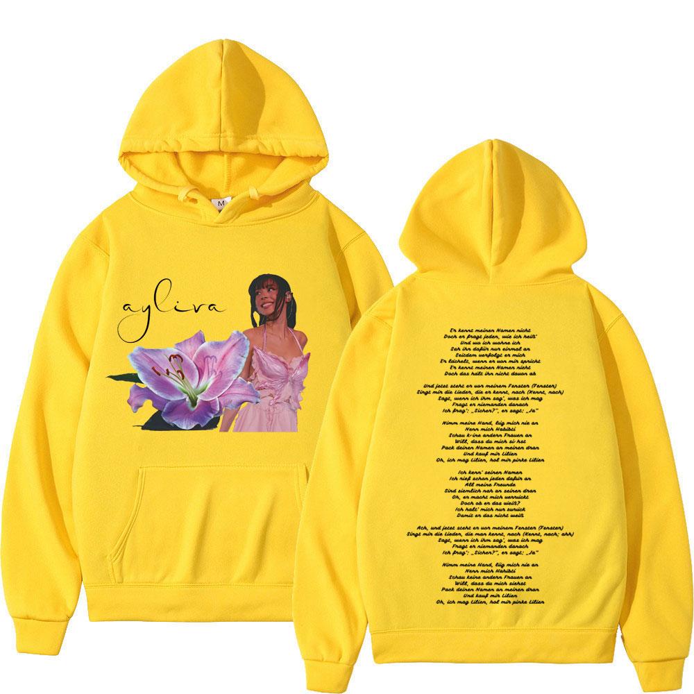 Singer Die Ayliva Tour  Hoodie Men Women Fashion Clothing Pullover Long Sleeves Casual Loose Aesthetic Trendy Sweatshirts