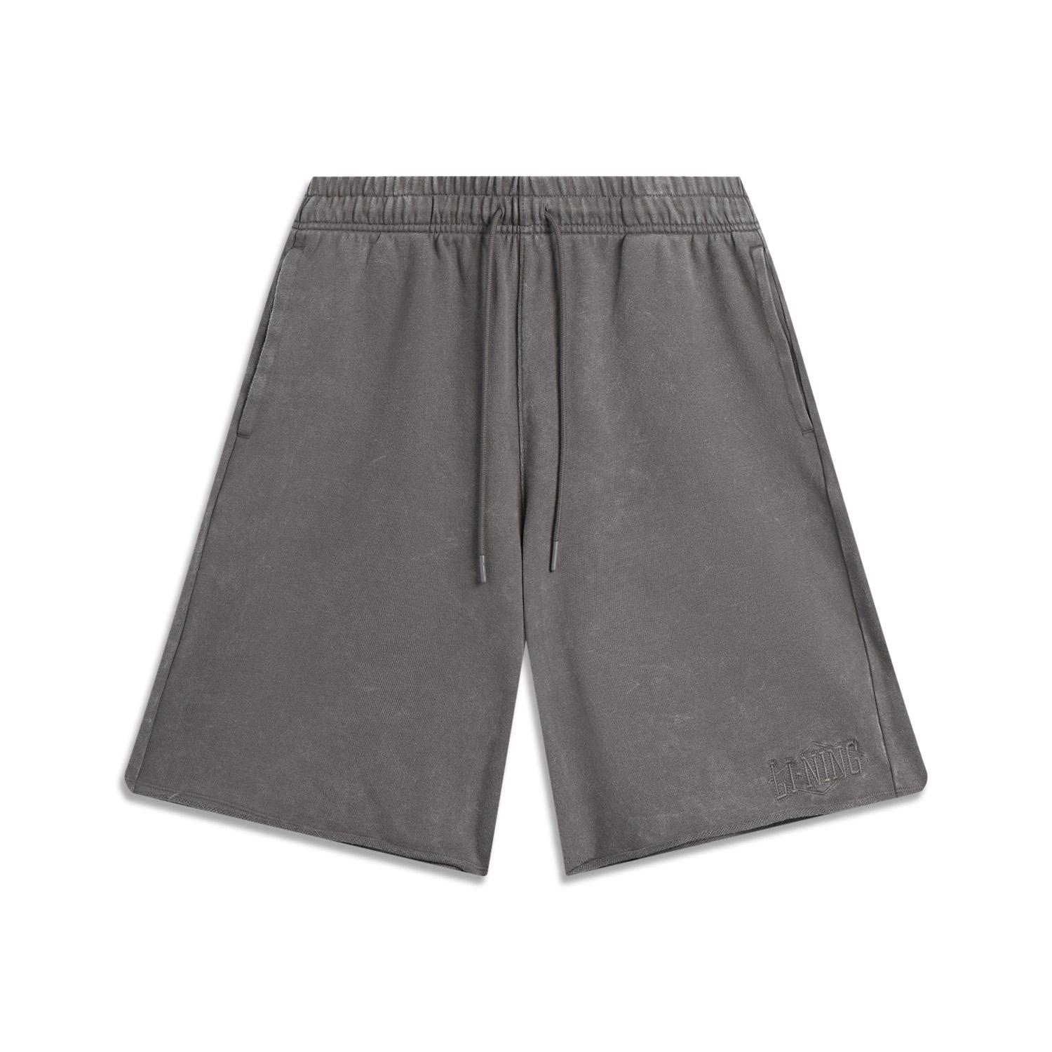 

Li-Ning Серия «Спортивный образ жизни» Письмо Средняя посадка Шнурок Дышащие Универсальные Шорты повседневные прямого кроя Мужские шорты Уличный-серый AKSV527-3