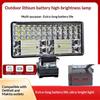 1 Stück 3/4/5/8 Zoll Tragbarer LED-Scheinwerfer Kabellose Handleuchte Kompatibel mit Für 18-V-20-V-Akku Für Außenarbeiten Angeln