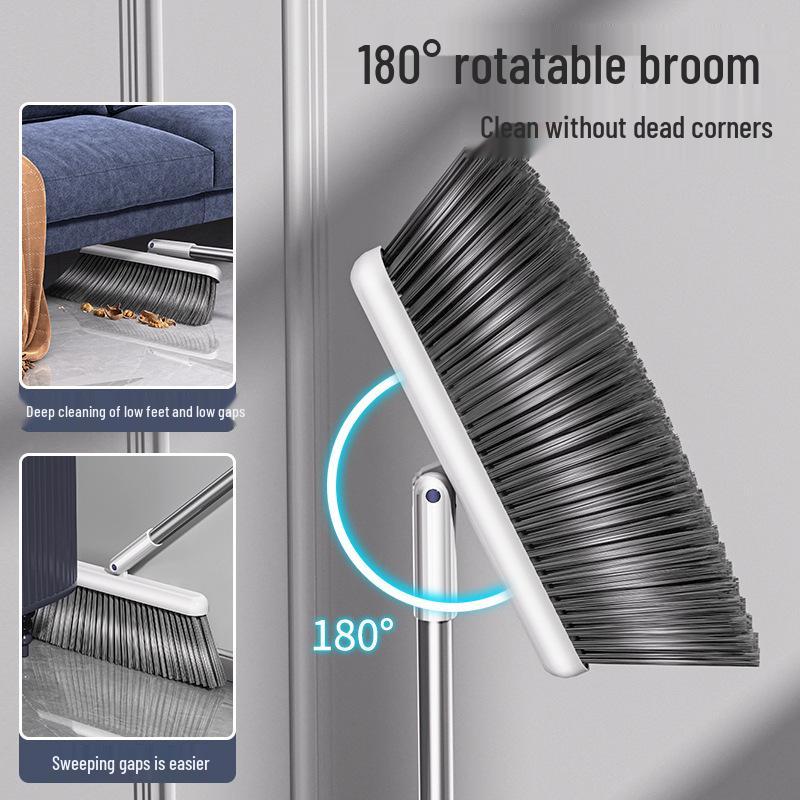 High-Quality Broom & Dustpan Set with Floor Scraper and Water Wiper