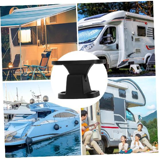 2pcs RV Door Holder Black T-Shaped Nylon Retainer Kit Camper Door Latch Stop Catch for RV Motorhome Trailer Easy Installation Accessories