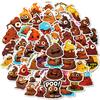 60 Poop Stickers Funny Creative Expressions DIY Suitcase Mobile Phone Skateboard Computer Waterproof Decoration Stickers