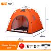  Guest Ice Fishing Tent Outdoor Tent Camping Tent Thickened Quilted Cotton Tent Extreme Cold Warmth Anti-Wind Waterproof