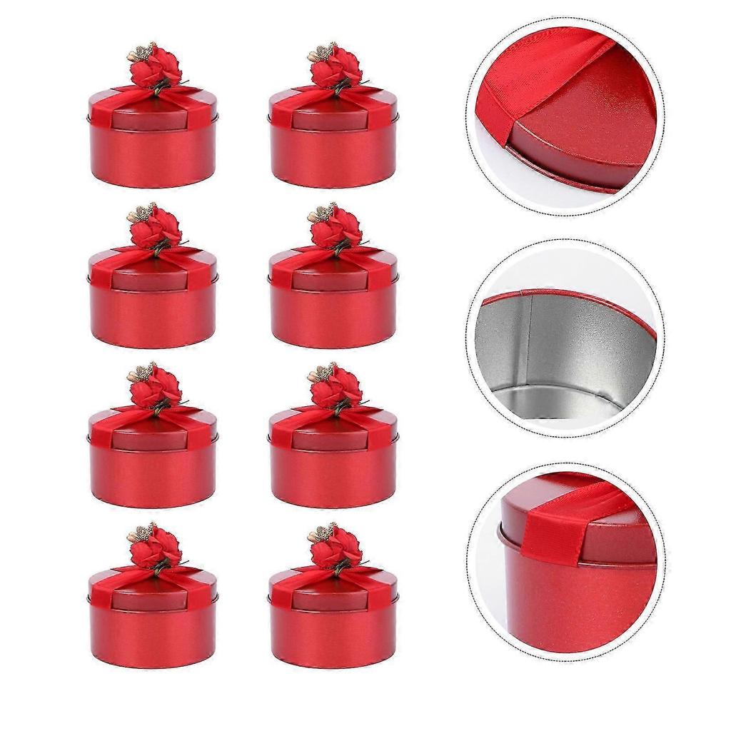 Candy Box Wedding Gift Boxes for Storage 16Pcs Elegant Red Boxes