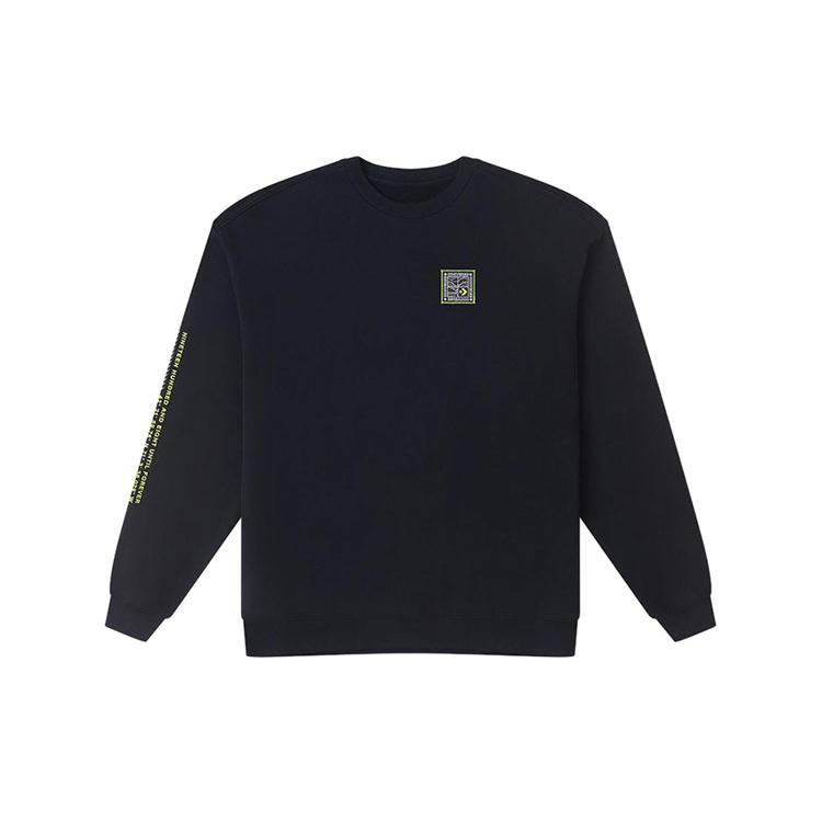 Converse Future Utility Graphic Sweatshirts Men's Black Crew Neck Moderate Other 10026527-A01