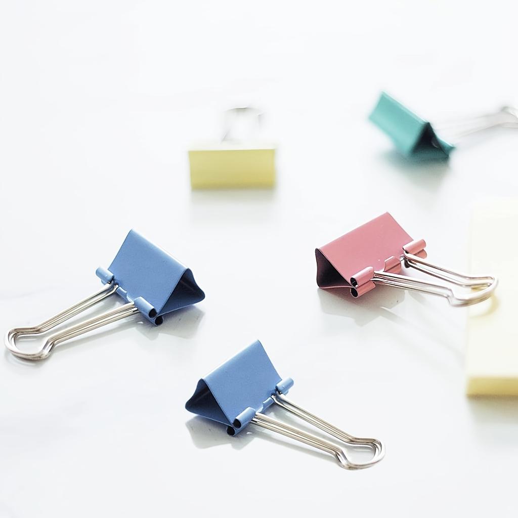 120pcs Binder Clips 0.75 Inch/2Cm, 120 Pack-Color Choices, Durable Hold for Papers & Home/Office Arrangement