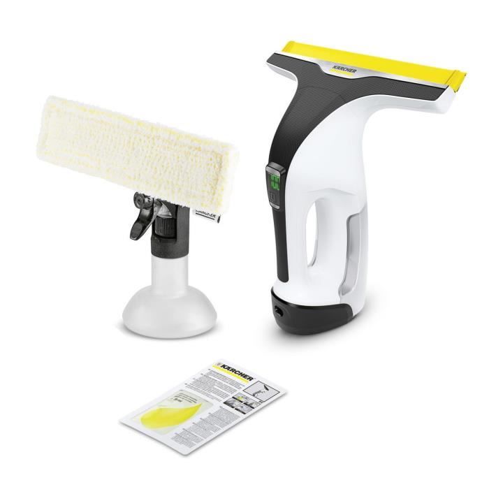 KARCHER WV 6 Plus - Nettoyeur de vitres - Raclette XL 280 mm - Autonomie 100 min - Nettoie jusqu'à 300m² (environ 100 fenêtres)