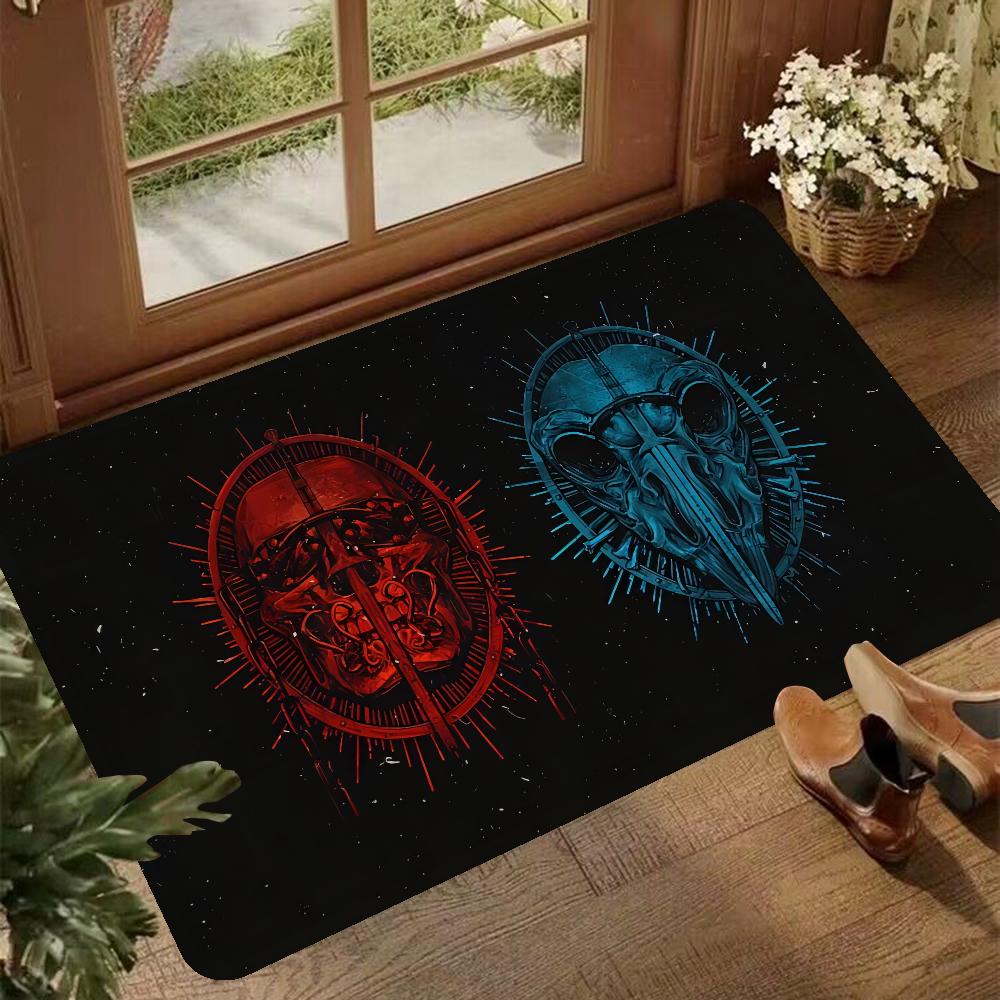 M-Megadeth Band Floor Mat INS Style Soft Bedroom Floor House Laundry Room Mat Anti-skid Bedside Area Rugs