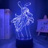 Anime Waifu Mai Sakurajima Led Night Light For Bedroom Decor Mai Light Gift For Friend Sakurajima Bunny Girl Led Lamp Anime Gift