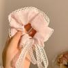 Elegant Retro French Lace Headband & Scrunchie for Women - Summer Pastoral Style Hair Tie