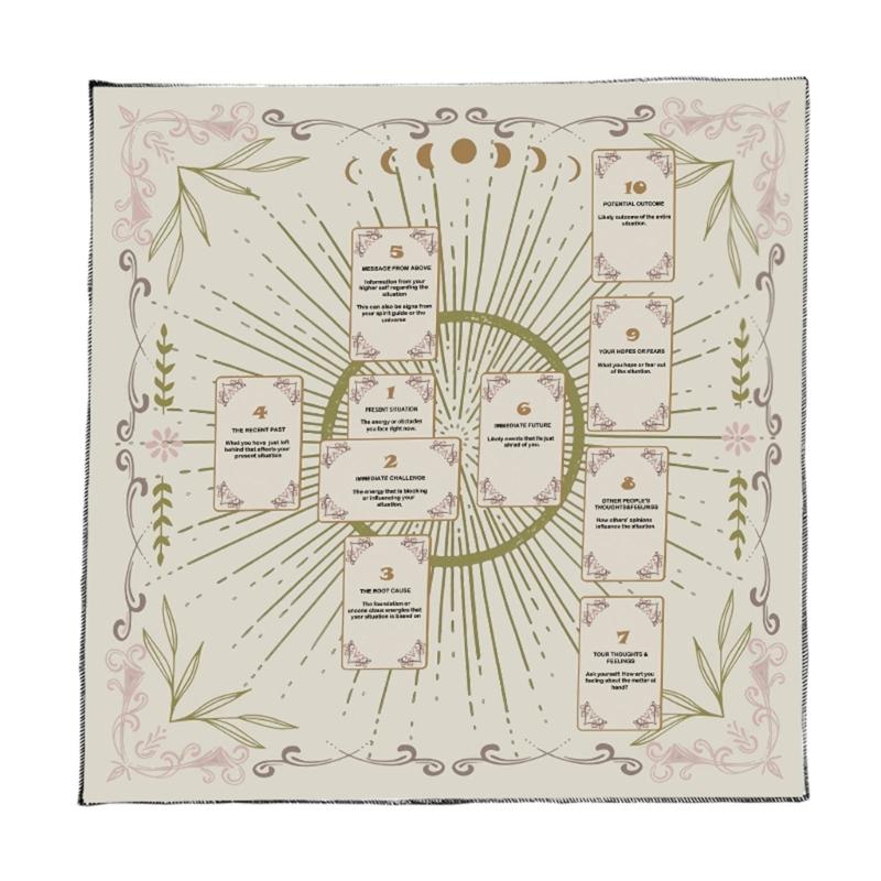 Divinations Tablecloth Reading Card Astrologys Tarots Cards Tablecloth Altars Cloth Divinations Board Game Accessories