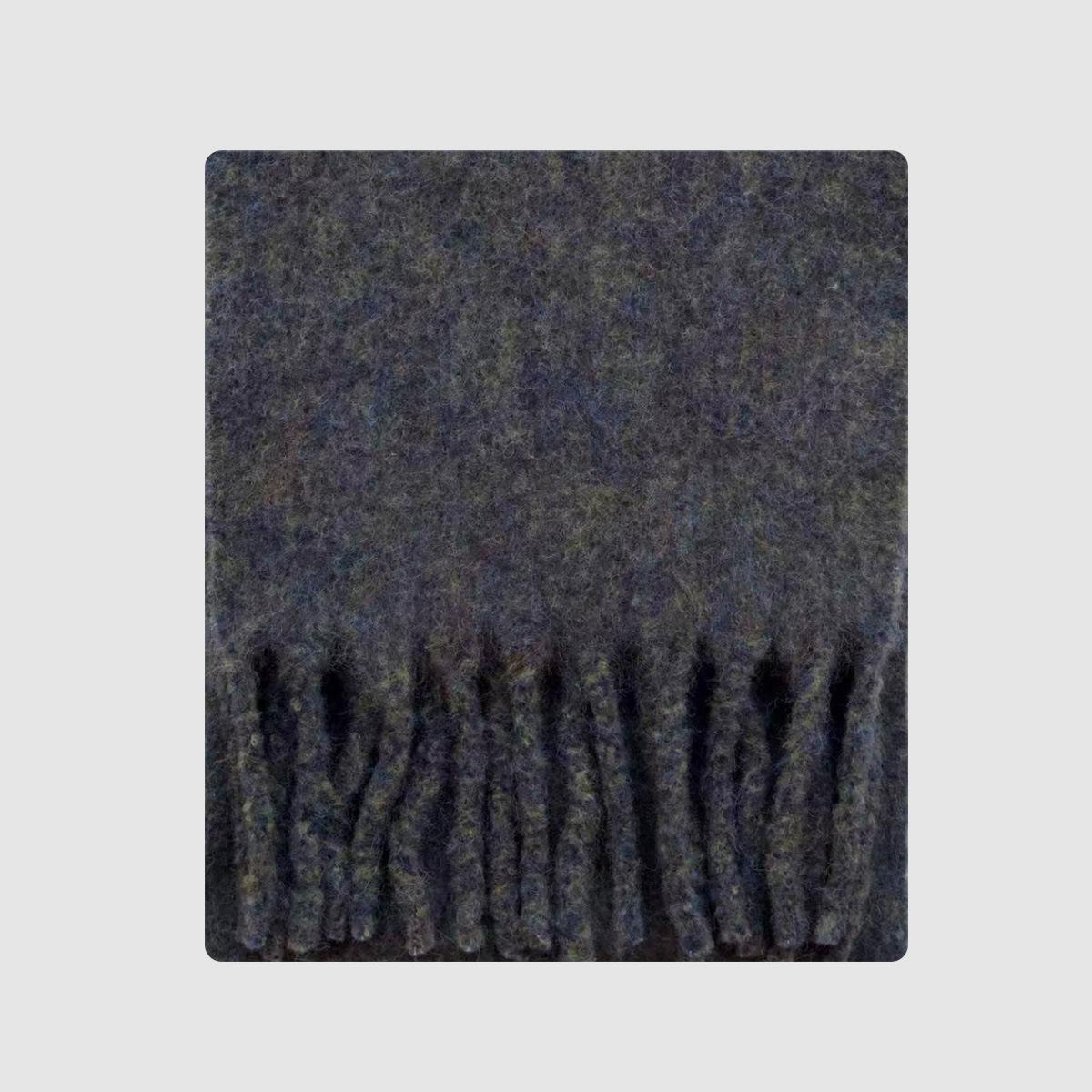 

Colorful Silk Floral Mixed Color Scarf for Women in Winter Thickened Korean Style Soft and Waxy Solid Color Scarf 220*30cm