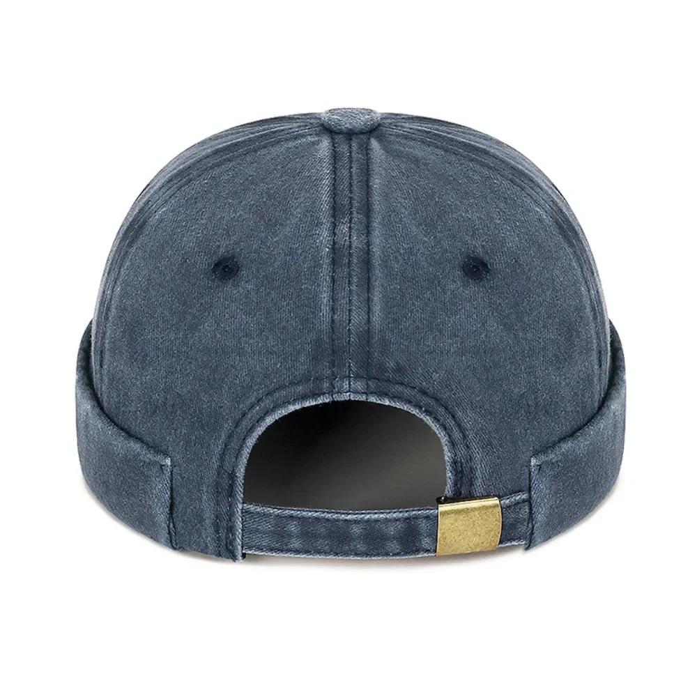 New Hip Hop Beanies Hats Cotton Solid Color Hip Hop Hats Adjustable Brimless Street Hat Women