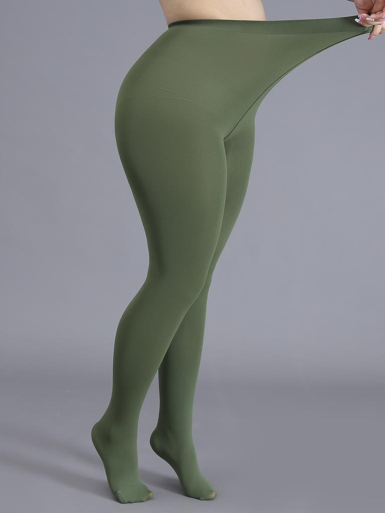 A pair of women's plus-size skintight fashion pantyhose