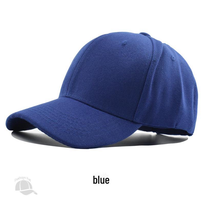 Korean Unisex Solid Color Embroidered Baseball Cap - Sun Protection