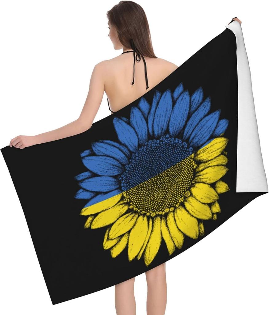 Dominican Republic Flag Beach Towel Fashionable Bath National Flag Style Blanket Lightweight Vintage Beach Towel Thin Towels