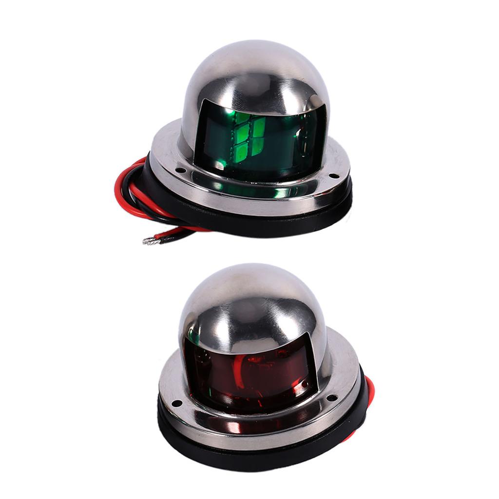 Edelstahl 12V LED Marine Boot Yacht Rot Grün Bogen Navigation Licht