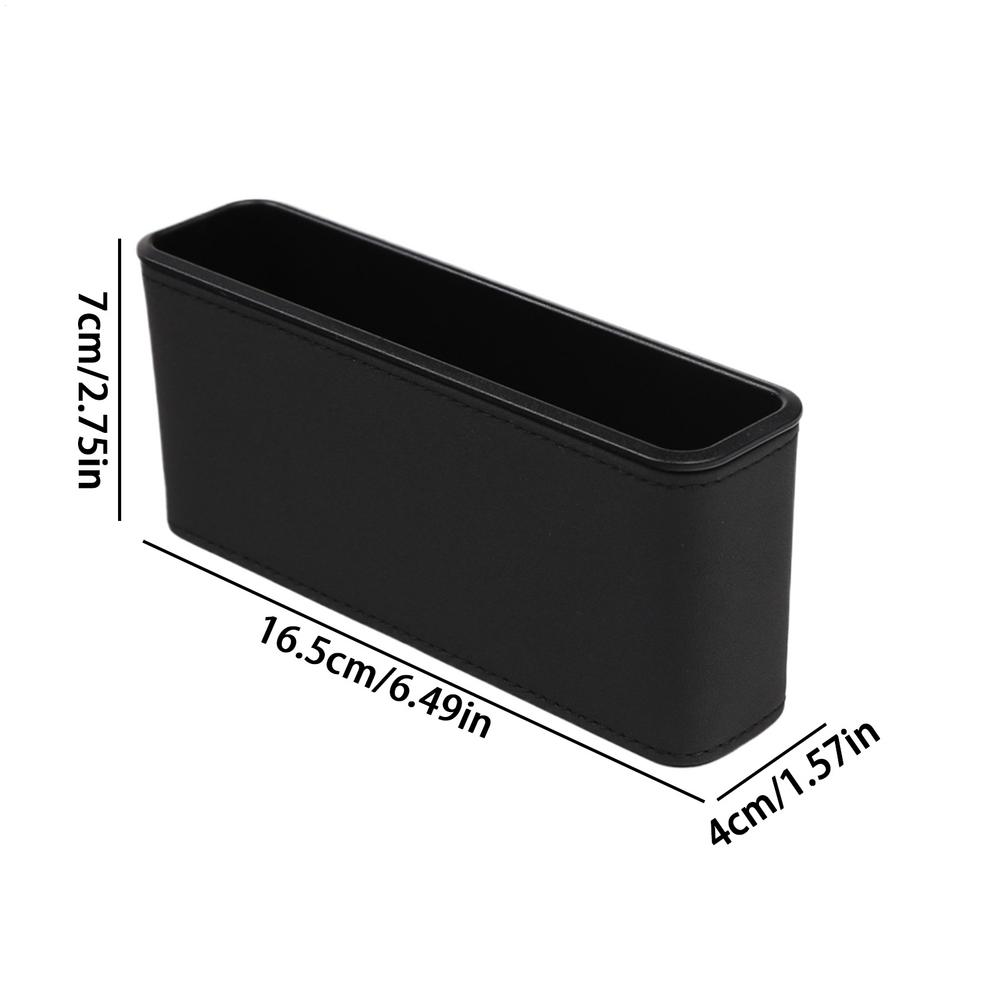 

Car Seat Storage Organizer Adhesive Space-Saving Small Back of Seat Car Organizer Storage Box for SUV RV Truck Sedan Automotive чорний