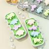 Silicone Ice Cream Mold with Lid and Sticks DIY Popsicle Mould Dinosaur Shape Pastry Mold Kitchen Ice Cream Tool